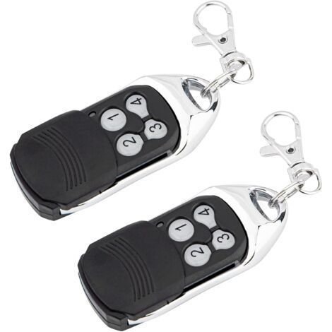Lot de 2 télécommandes à code tournant – Compatible Normstahl Crawford jusqu'à 4 portes – Fréquence 433,92 MHz – Technologie de sécurité avancée - RCU 433-4 (1/5)