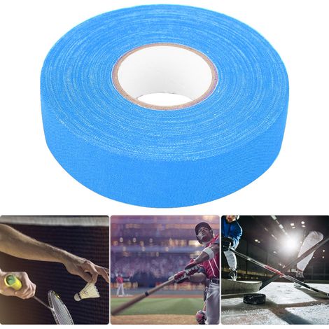 Ruban de protection pour crosse de hockey, manchons adhésifs bleus sécurisés pour badminton et sports de raquette.