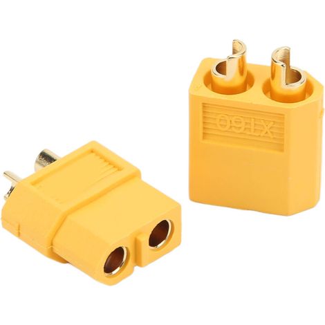 Connecteur XT60 Mâle Femelle Doré pour Batterie Lipo RC, Voiture et Avion Modèle (1/5)