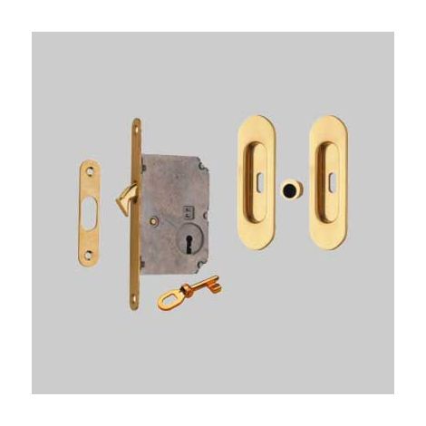 kit per porte scorrevoli - nicchia ovale frosio bortolo cromo satinato