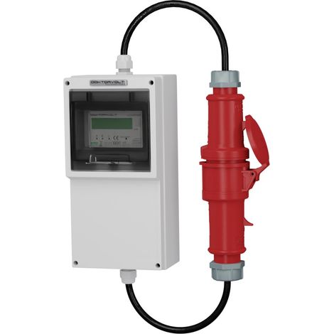 Contatore energia mobile MID 32 A con cavo 5x4 mm Doktorvolt