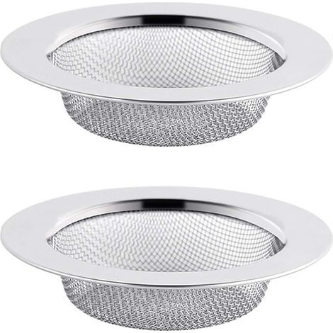 2PCS Filtre à Évier en Acier Inoxydable, Filtre de Vidange de 7,5 cm, Crépine d'évier, Tamis d'évier, Crépine d'évier de Cuisine (1/5)