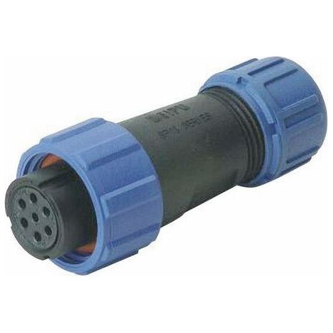 connecteur de cable femelle, droit 3 pôles 13 A 250 V/AC IP68 Weipu SP1310 / S 3 I D21654 (1/3)