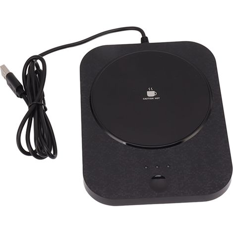 Chauffe-tasse électrique à 3 vitesses, arrêt automatique, chauffage rapide, USB, pour lait, café, boissons, noir (1/4)