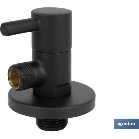 Valvola Ad Angolo 1/2 x 3/8 Modello Black Lux