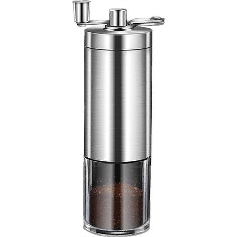 Moulin à café manuel à meules en céramique, moulin à café portable en acier inoxydable pour expresso, cafetière à piston et café turc.
