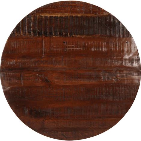 Dessus de table-Plateau de Table de Remplacement Ø 70x2,5 cm rond bois massif de récupération 722778 (1/5)
