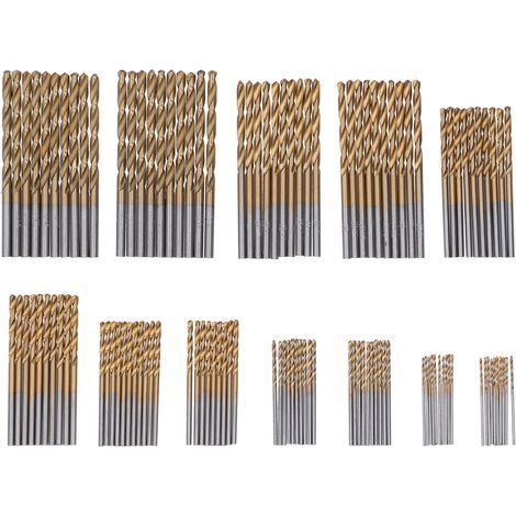 120Pcs Twist Drill Bits HSS Ti Plated Manual Hardware Tools Replacement 1/1.5/2/2.5/3/3.5mm (1/5)