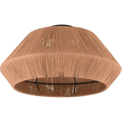 Plafoniera Vintage Alderney Acciaio Nero 1 Luce E27 (1/3)