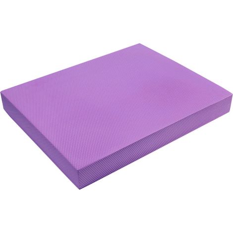 Tapis de yoga violet rotin foncé en mousse TPE, coussin d'équilibre souple à rebond élevé, support plat pour fitness et rééducation, 1 pièce. (1/5)