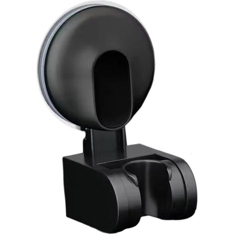 Support de flexible de douche pour douchette noire (1/5)