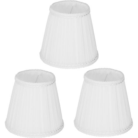 de 3 abat jour en tissu à clipser E14 style moderne pour (1/4)