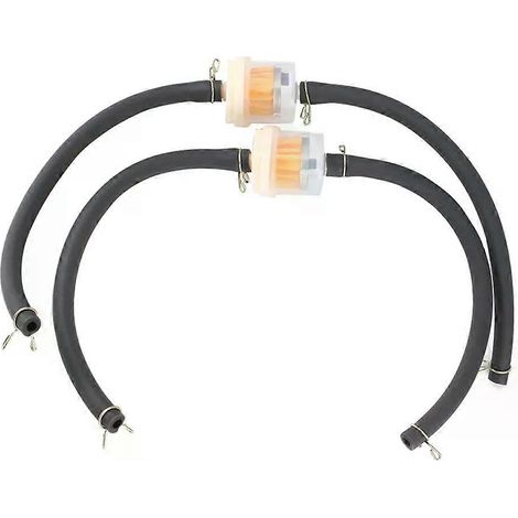 Filtre à essence pour tuyau de 5 mm de diamètre, compatible avec les moteurs essence 125, 100 et 70 cm³ pour quads, motos tout-terrain, karts et scooters. (1/5)
