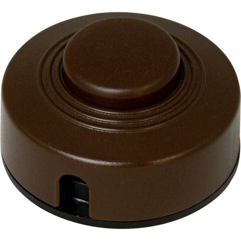 Kopp 191852084 Interruttore a pedale con piastra antistrappo Marrone 1 x Off / On 2 A 1 pz.