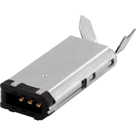 ECON CONNECT Connecteur FireWire 6 broches, connexion par soudure (1/3)