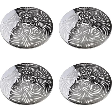 4 pezzi di copertura per altoparlanti audio per auto compatibili con Mercedes-Benz Classe E/C/GLC W213 W205 in acciaio inossidabile argento lucido (1/5)