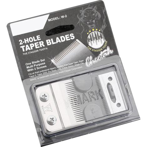 Lame de tondeuse à cheveux électrique en acier inoxydable argenté, accessoire professionnel pour barbe compatible avec Kemei (1/5)