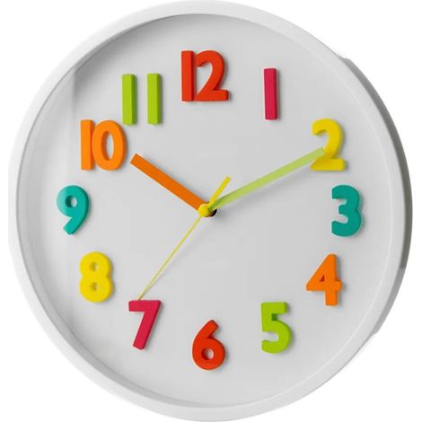 Orologio da parete per cameretta bambini, 25 cm