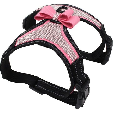 Pet Harness, Pink/Black (1/5)