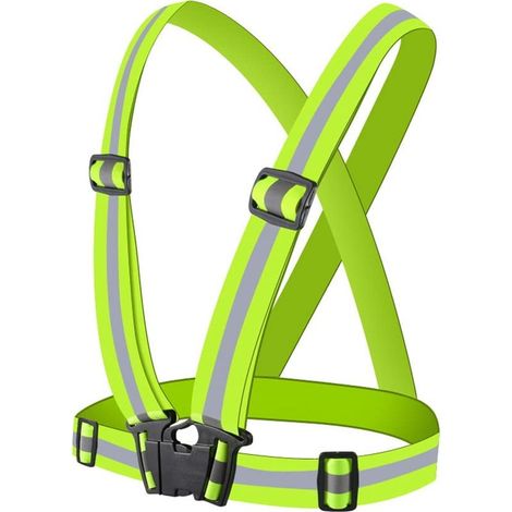 High Visibility Safety Vest, Adjustable Reflective Elastic Safety Vest, Reflective Vest or Reflective Cycling Vest (1/5)