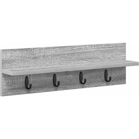 Maison Exclusive - Wandmontierter nachttisch Graues Sonoma 60 x 1