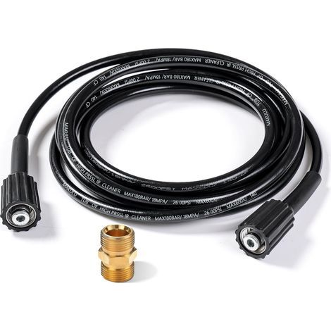 Flexible rallonge haute pression avec raccord M22 fileté mâle remplacement standard M22-14 pour Kärcher-10M