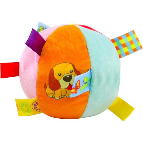 balle avec clochette à l'intérieur – Balle interactive en peluche pour chien 12 cm de diamètre avec (1/5)