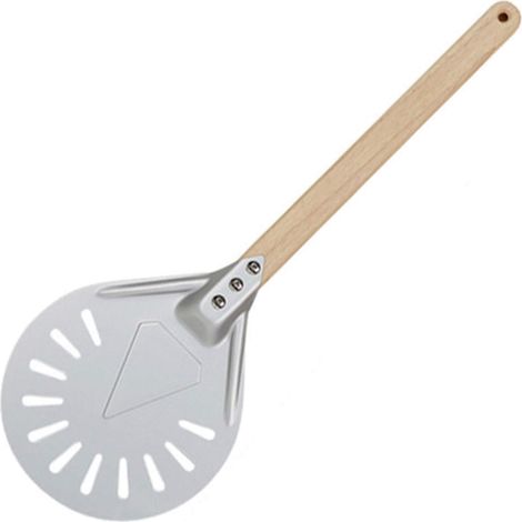 Pelle à pizza ronde perforée, matériau anti-dérapant durable tournant la pizza (8 po) (1/5)