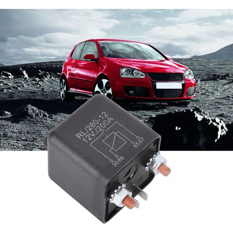 Relais de démarreur automobile WM686 12 V, 4 broches, marche/arrêt, relais de démarreur haute performance RL180 200 A (1/5)