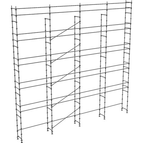 Ponteggio 156m² - Struttura sola + Aste - DUO156-S