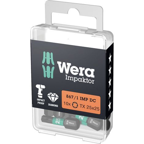 Wera 05057624001 Torx-Bit T 20 D 6.3 10 St.