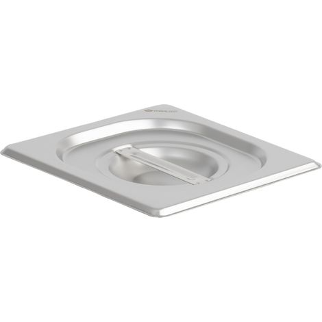 Mahlzeit Tapa para recipiente GN 1/6  Varias medidas  Tapa gastronómica de acero inoxidable (1/4)