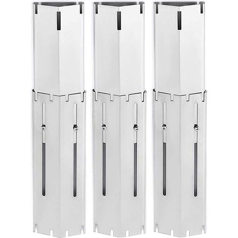 Housse de brûleur universelle réglable 30-53,3 cm pour la plupart des barbecues à gaz, plaque chauffante en acier inoxydable (1/5)
