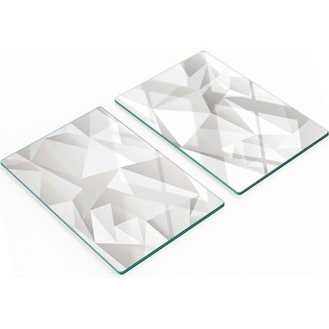 Tavole decorative in vetro per servire snack, motivo astratto, 2x40x52 cm (1/5)