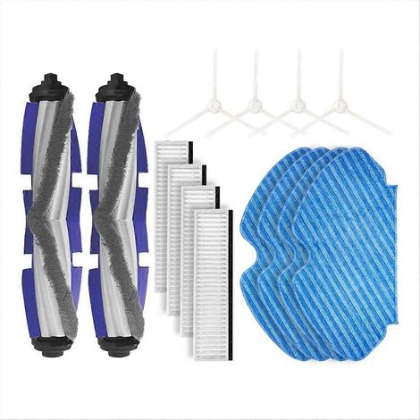 Seitenbürste für Saugroboter, HEPA-Filter und Ersatzwischer – komplettes Wartungsset, Ersatzteile für die automatische Reinigung, Ersatzteilset, für den Hausgebrauch, kompatibel mit verschiedenen Mode (1/5)