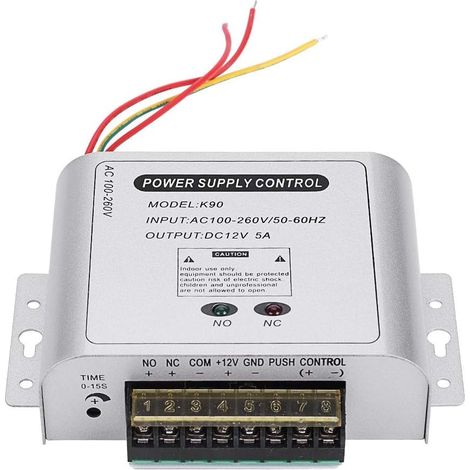 K90 12 V Système de contrôle d'accès Alimentation Batterie de Secours pour serrures de Porte électriques Serrures magnétiques Claviers Systèmes de sécurité interphone Boîte (1/5)