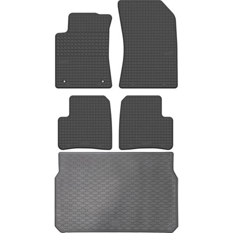 Ensemble de tapis de sol en caoutchouc pour Citroën C3 III Berline (2017-2024) + tapis de coffre