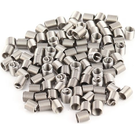 Kit de réparation de 100 inserts filetés, gaines de protection pour câbles, visserie M5x0,8x2D (1/5)