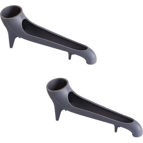 Système de vidange pour machine à café en 2 pièces, entonnoir à eau en silicone, aide au remplissage d'eau, bec verseur pour machine à café, long entonnoir à eau avec support. (1/5)