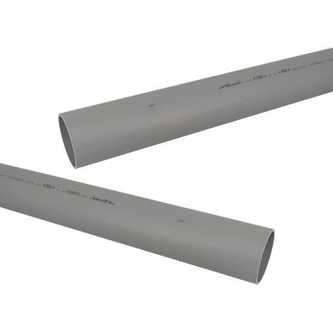 2 tubes PVC compact NF-Me - diamètre 75 mm - 4 mètres - ép. 3.0 mm - Nicoll (1/2)