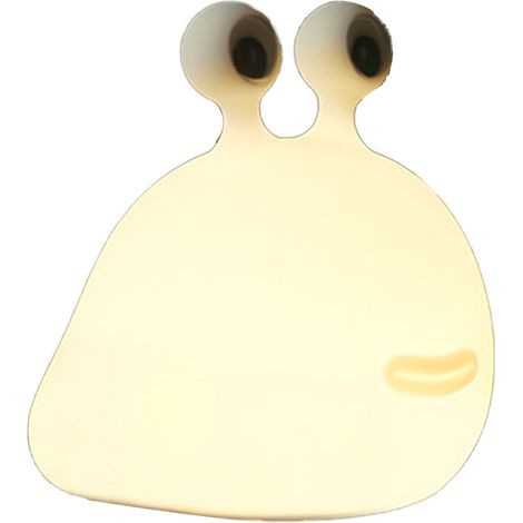 Veilleuse limace, lampe de chevet mignonne en silicone avec motif animal de dessin animé, idéale pour l'allaitement des bébés, enfants et adolescents. (1/5)