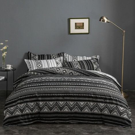 Housse de couette 200x230cm + 2 Taies d'oreiller 51x76cm, Pour deux personnes (1/2)