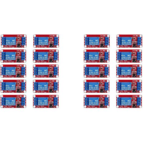 Module relais 20 pièces CC 12 V, carte relais 1 canal avec isolation par optocoupleur, supporte les niveaux haut et bas. (1/5)