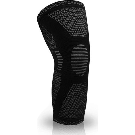 Ginocchiera per donna/uomo, supporto sportivo per ginocchio per dolori articolari da artrite, lesioni ai legamenti, lesioni del menisco, tendinite, sport, nero, L