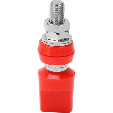 Bornes de jonction universelles 4mm en laiton plat, M8 100A fort courant, avec douille rouge (1/5)