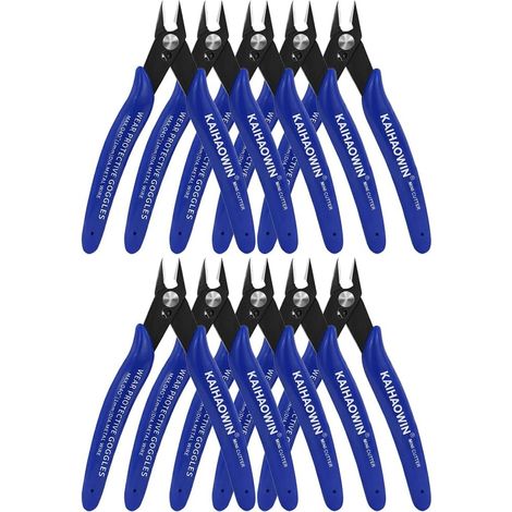 Pince Coupante Precision 10PCS, Pinces Coupantes de Côté, Pinces Coupantes Diagonale, Pince Coupante Electricien pour Câble Électrique, Bijoux Réparation, Bricolage (1/5)