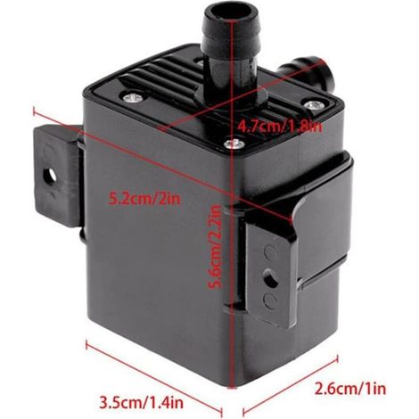 Petites Pompes Portables de Haute qualité Micro-Micro DC 12V Pompe Submersible sans balais Computer Eau de Refroidissement d'eau Pompe de Circulation DC12V 3M (1/4)