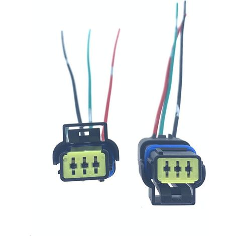 Compatible avec les modèles Tiida, Sylphy, Livina, Sunny, Qashqai et NV200 : connecteur de fil pour interrupteur de feu de recul et interrupteur de marche arrière – JB1186-3P