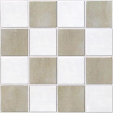 Carrelage Adhesif pour Cuisine,PVC Carre Mat,10 Pieces,Stickers 3D,Carrelage Mural Autocollant, de Cuisine,Credence de Autocollante,Salle de Bain,30 × 30 cm (beige blanc) (1/5)