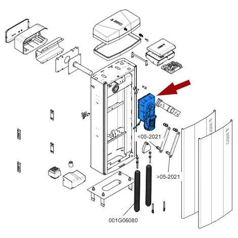 came pièce détachée motoréducteur gt8 88003-0105 (1/3)
